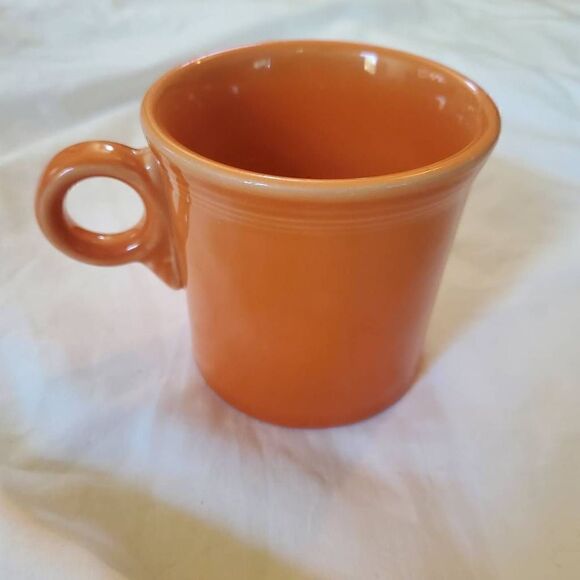 EUC Fiestaware Tangerine 10 1/4 oz Coffee Cup - Picture 5 of 8